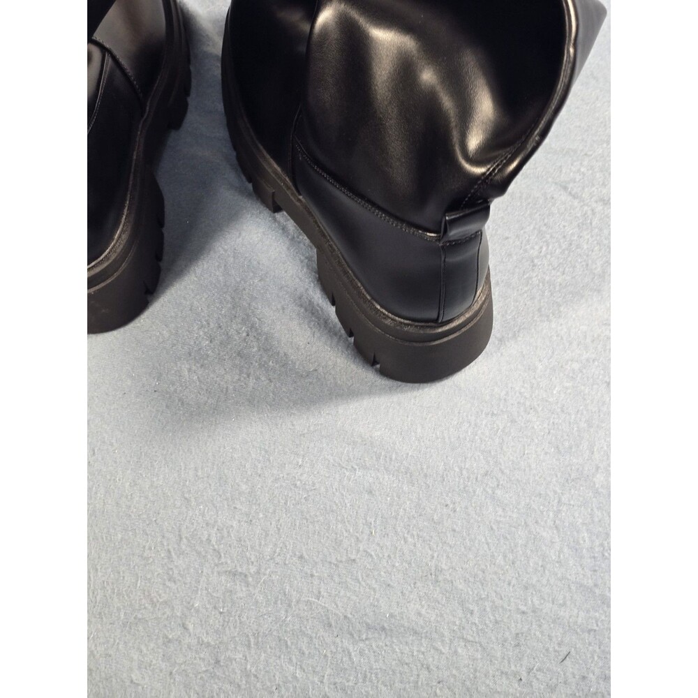 NEW Women's Black So & Yong Tall Stretch Boots With Lug Sole 8.5 - Picture 15 of 16